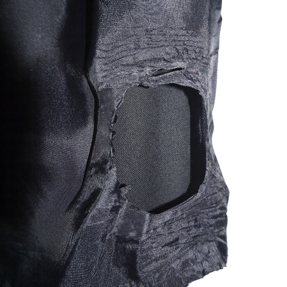 Vintage Laura Ashley Velvet Pencil Skirt in Black - Picture 7 of 8